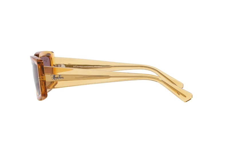 LENTES SOL RAY-BAN KILIANE TRANSPARENT YELLOW BIO-BASED SUSTENTABLE - 4