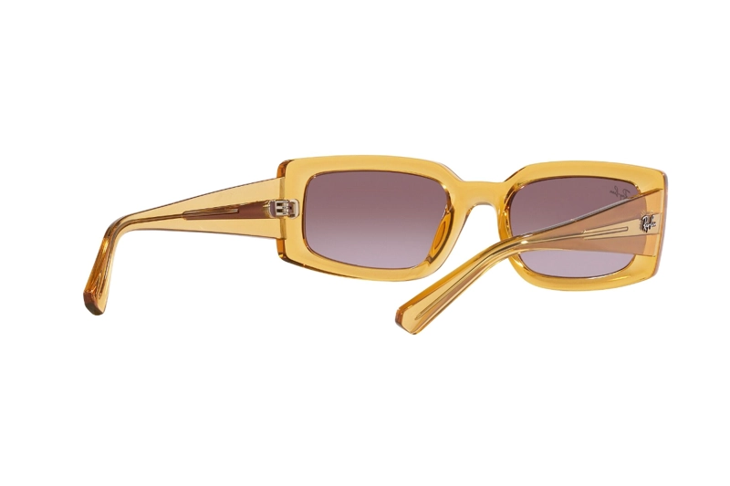LENTES SOL RAY-BAN KILIANE TRANSPARENT YELLOW BIO-BASED SUSTENTABLE - 8