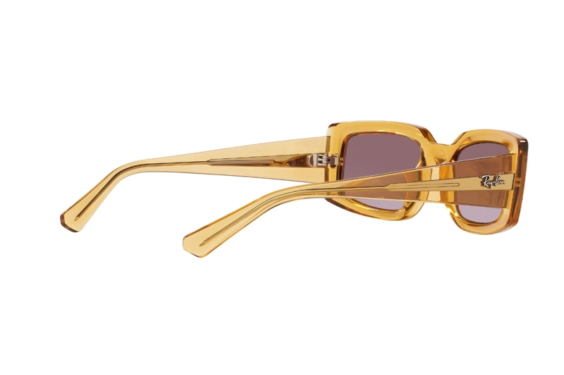 LENTES SOL RAY-BAN KILIANE TRANSPARENT YELLOW BIO-BASED SUSTENTABLE - 9