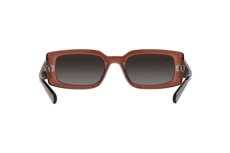 LENTES SOL RAY-BAN KILIANE TRANSPARENT BROWN POLARIZADOS BIO-BASED SUSTENTABLE - 7