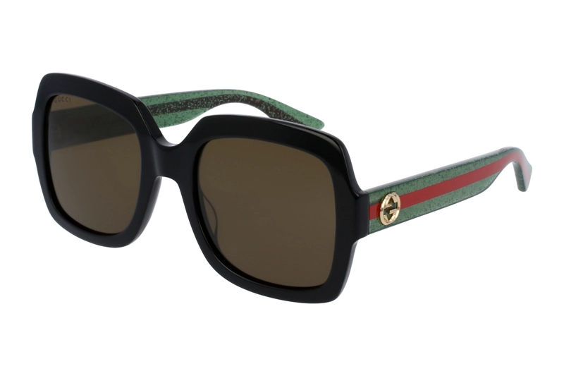 LENTES SOL GUCCI SHINY BLACK - 1