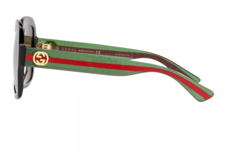 LENTES SOL GUCCI SHINY BLACK - 3