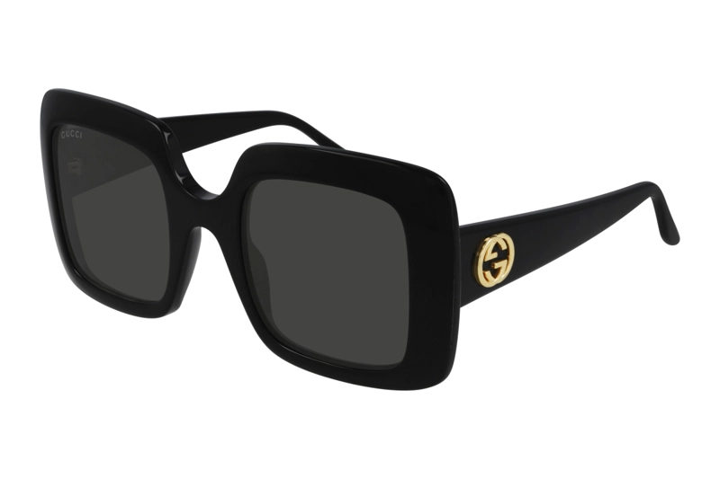 LENTES SOL GUCCI SHINY BLACK - 1