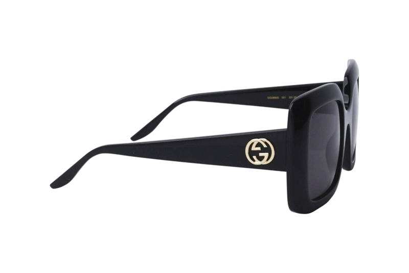 LENTES SOL GUCCI SHINY BLACK - 3