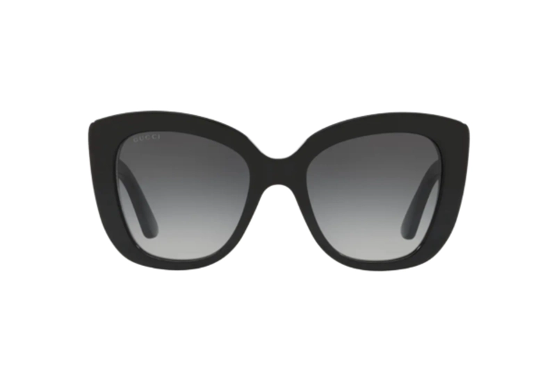 LENTES DE SOL NEGRO BRILLANTE GUCCI - 2