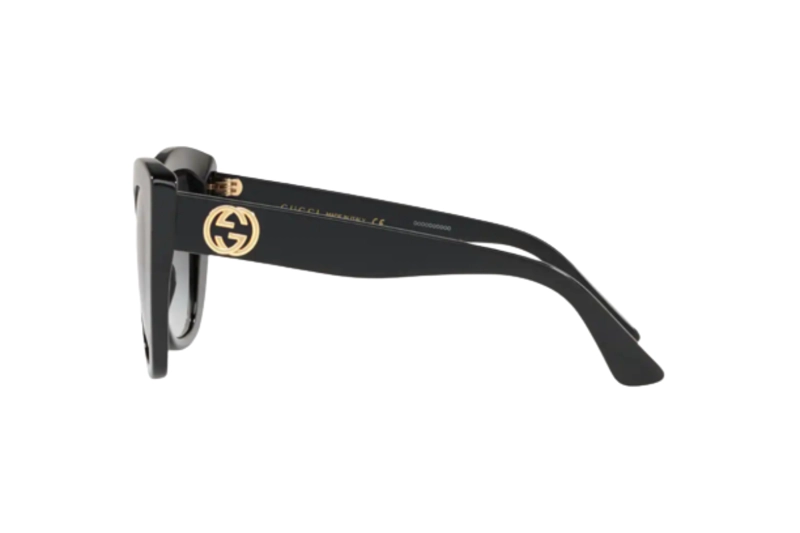 LENTES DE SOL NEGRO BRILLANTE GUCCI - 3