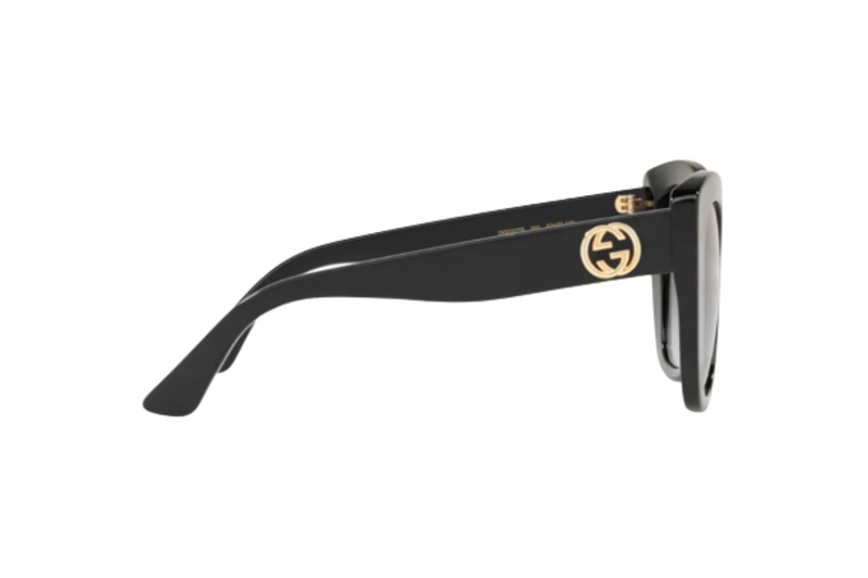 LENTES DE SOL NEGRO BRILLANTE GUCCI - 4