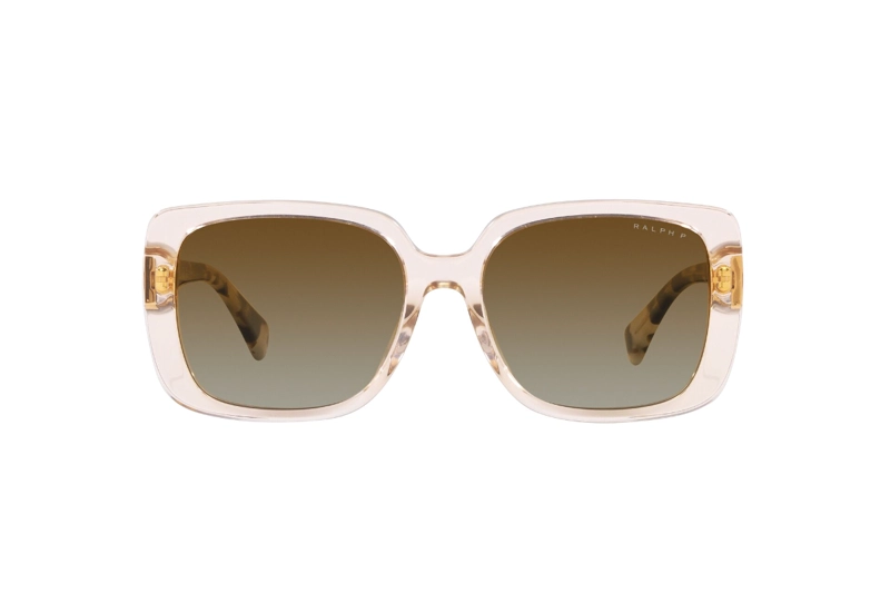 LENTES SOL RALPH LAUREN TRANSPARENT LIGHT BROWN POLARIZADOS - 1