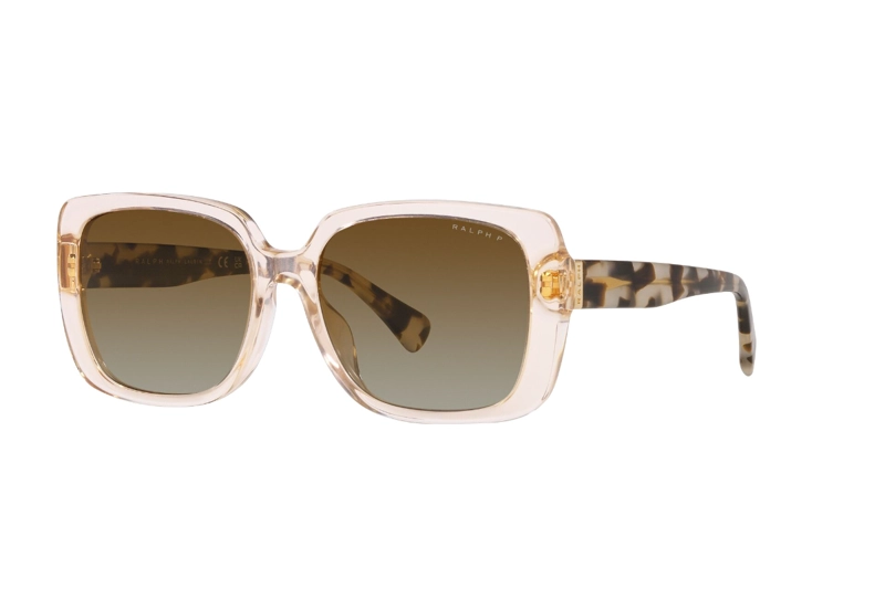 LENTES SOL RALPH LAUREN TRANSPARENT LIGHT BROWN POLARIZADOS - 2