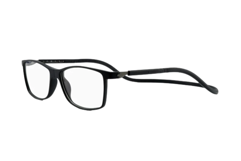 LENTES SLASTIK ÓPTICOS CAMDEN NEGRO CON CLIP MAGNÉTICO - 1