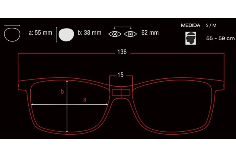 LENTES SLASTIK ÓPTICOS CAMDEN NEGRO CON CLIP MAGNÉTICO - 2