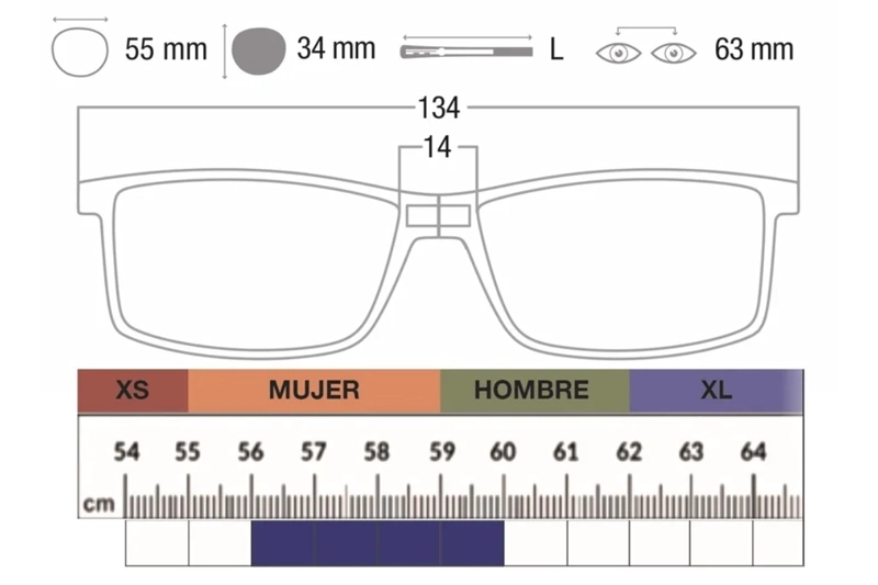 LENTES OPTICOS TREVIL BLUE CON CLIP MAGNE TICO SLASTIK - 2