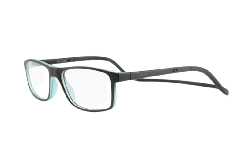 LENTES SLASTIK ÓPTICOS ACKNAR NEGRO CON CLIP MAGNÉTICO - 1