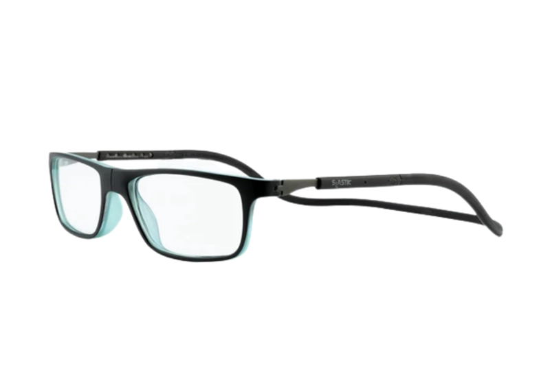 LENTES SLASTIK ÓPTICOS JABBA NEGRO CON CLIP MAGNÉTICO - 1