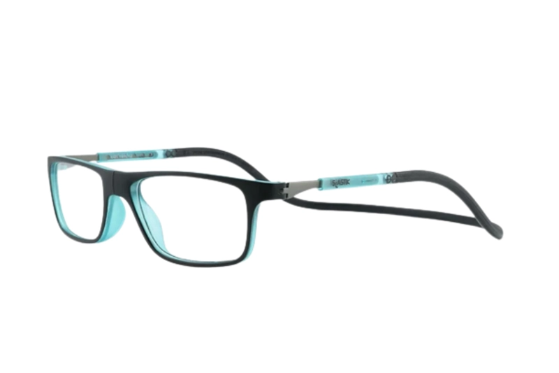 LENTES SLASTIK ÓPTICOS JABBA AZUL CON CLIP MAGNÉTICO - 1