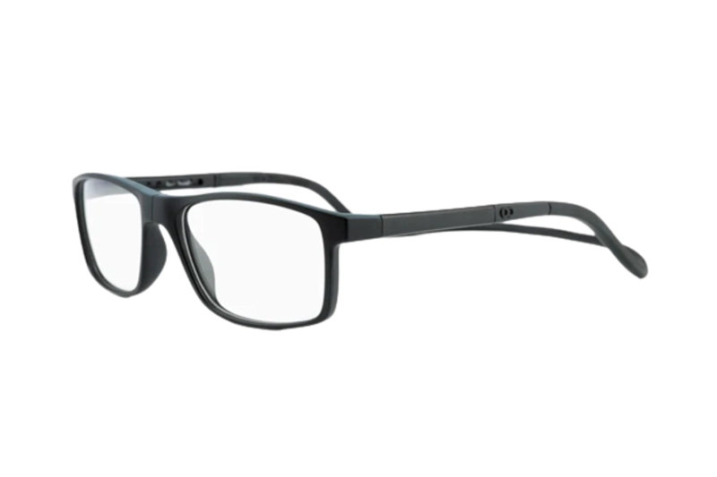 LENTES SLASTIK ÓPTICOS ACKNAR NEGRO CON CLIP MAGNÉTICO - 1
