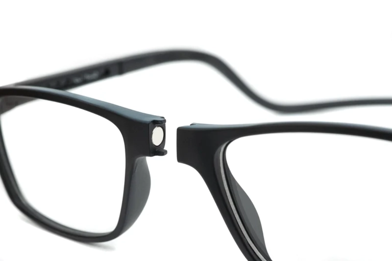 LENTES SLASTIK ÓPTICOS ACKNAR NEGRO CON CLIP MAGNÉTICO - 3