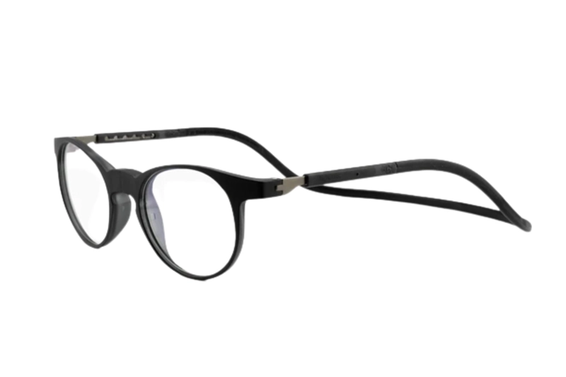 LENTES SLASTIK ÓPTICOS SOHO NEGRO CON CLIP MAGNÉTICO - 1