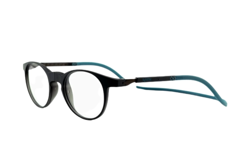 LENTES SLASTIK ÓPTICOS SOHO NEGRO CON CLIP MAGNÉTICO - 1