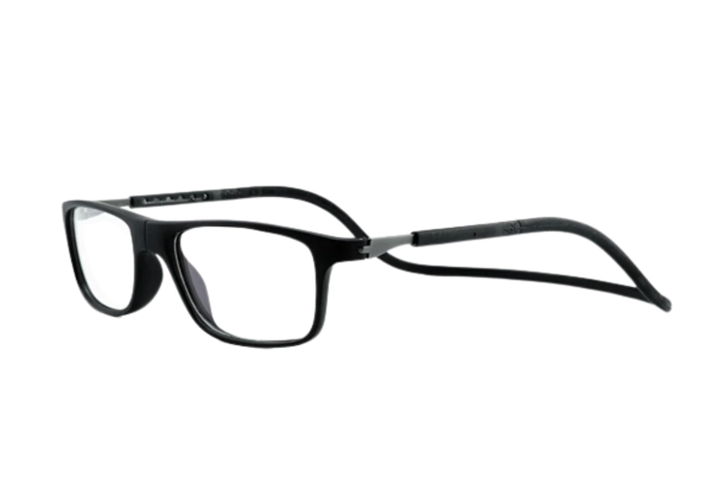LENTES SLASTIK ÓPTICOS JABBA NEGRO CON CLIP MAGNÉTICO - 1