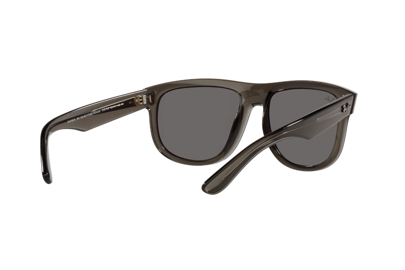 LENTES SOL RAY-BAN BOYFRIEND REVERSE TRANSPARENT DARK GREY ESPEJADOS - 8