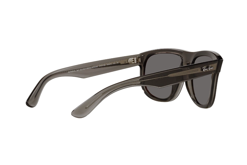 LENTES SOL RAY-BAN BOYFRIEND REVERSE TRANSPARENT DARK GREY ESPEJADOS - 9