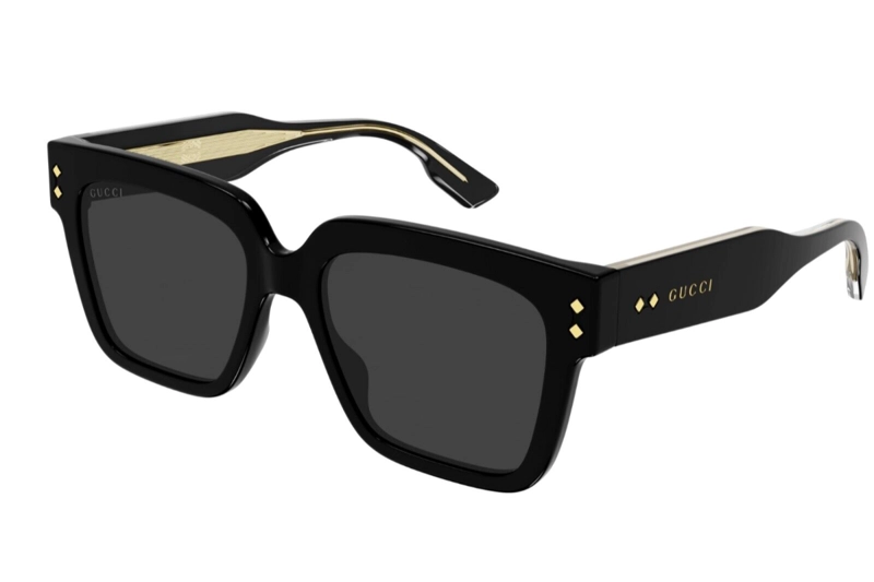 LENTES SOL GUCCI SHINY BLACK - 1