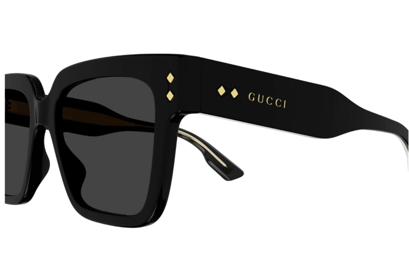 LENTES SOL GUCCI SHINY BLACK - 3