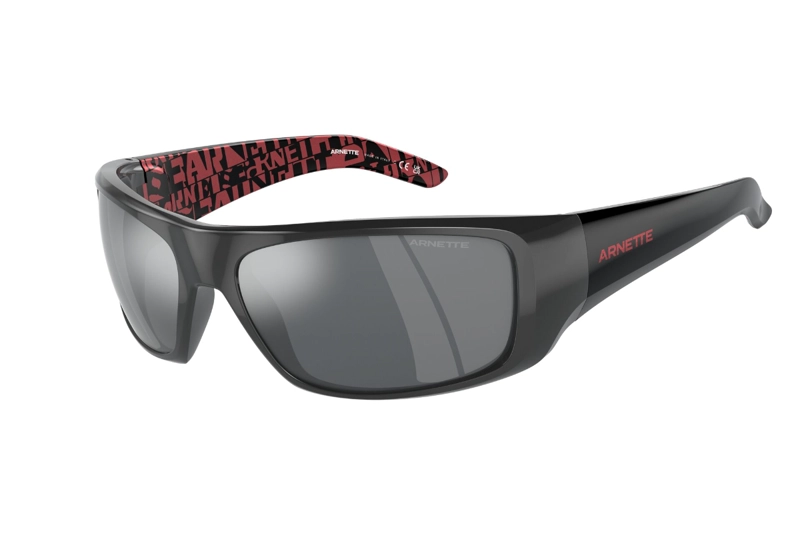 LENTES DE SOL HOT SHOT GREY POLISHED ESPEJADOS SUSTENTABLE ARNETTE - 2