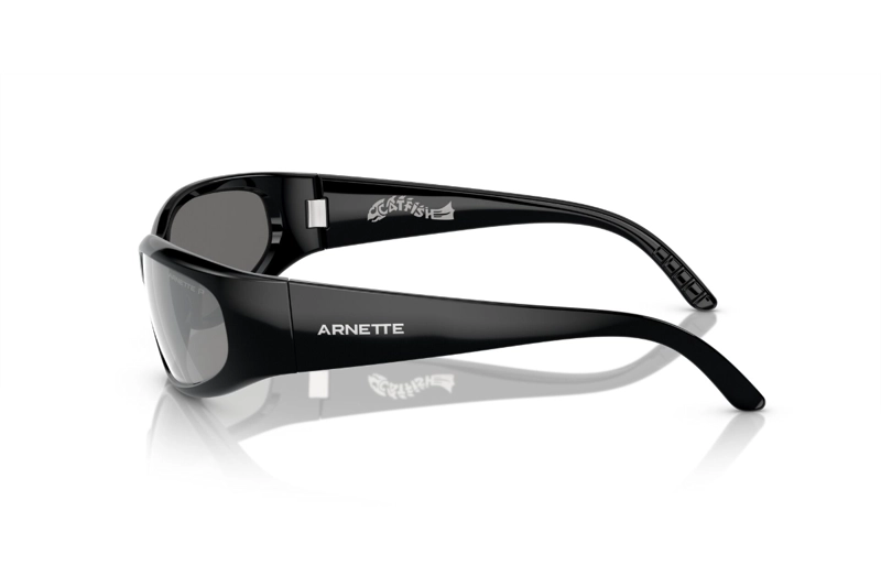 LENTES DE SOL CATFISH BLACK POLISHED POLARIZADOS SUSTENTABLE ARNETTE - 3