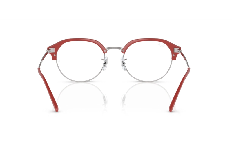 LENTES RAY-BAN ÓPTICOS RED ON SILVER ÓPTICAL - 4