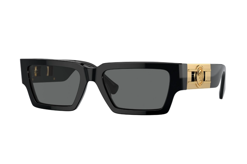 LENTES SOL VERSACE MEDUSA DECO NEGRO - 1