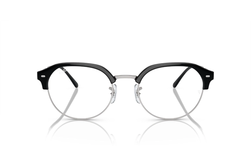 LENTES RAY-BAN ÓPTICOS BLACK ON SILVER ÓPTICAL - 1