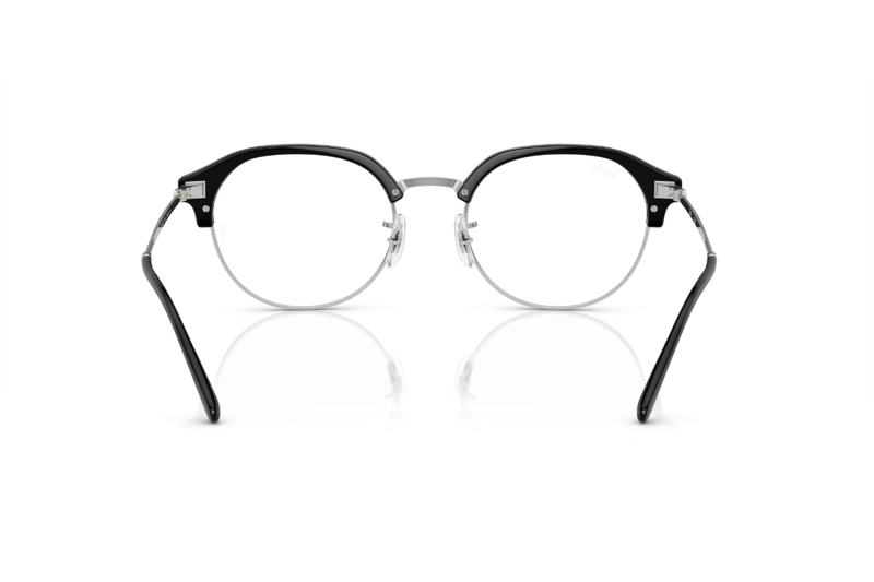 LENTES RAY-BAN ÓPTICOS BLACK ON SILVER ÓPTICAL - 4