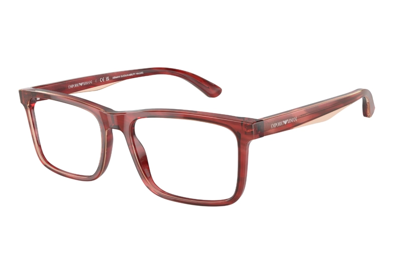 LENTES EMPORIO ARMANI ÓPTICOS PURPLE/REDDISH POLISHED - 2
