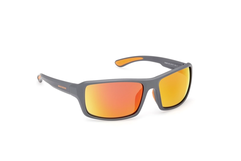 LENTES SOL SKECHERS GRIS ESPEJADOS - 8