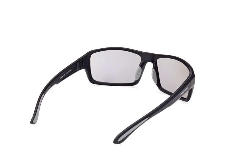 LENTES SOL SKECHERS NEGRO MATE ESPEJADOS - 6