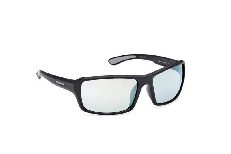 LENTES SOL SKECHERS NEGRO MATE ESPEJADOS - 8