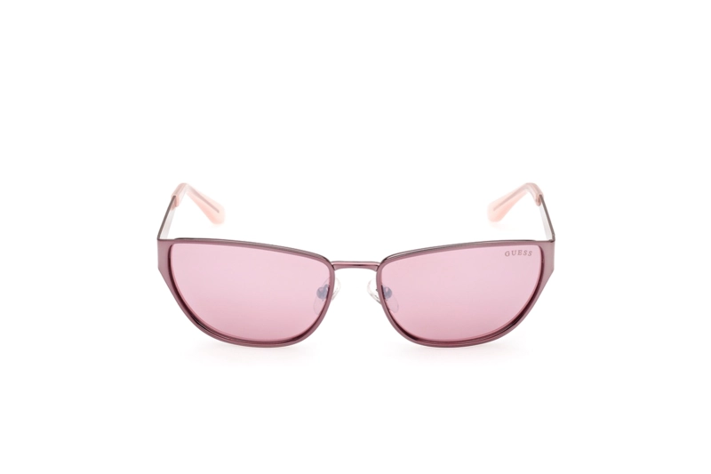 LENTES SOL GUESS ROSADO BRILLANTE ESPEJADOS - 1