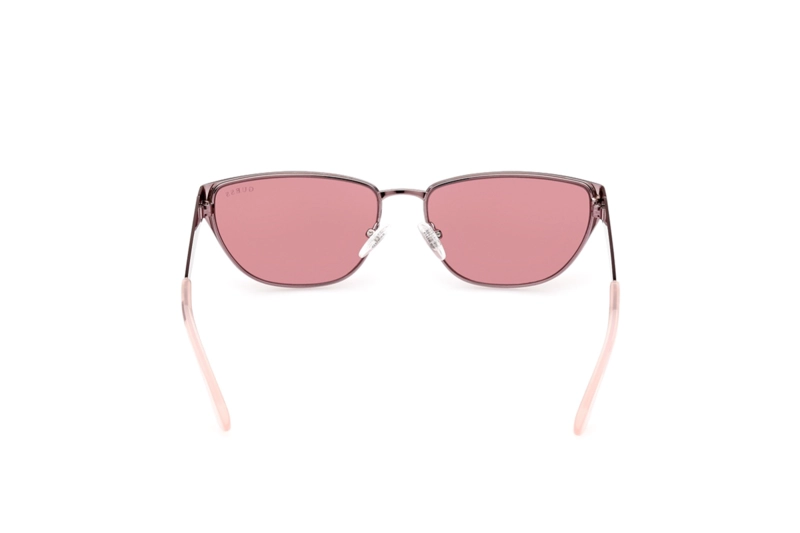 LENTES SOL GUESS ROSADO BRILLANTE ESPEJADOS - 5