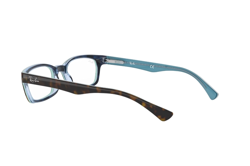 LENTES RAY-BAN ÓPTICOS HAVANA ON TRANSPARENT AZURE ÓPTICAL - 5