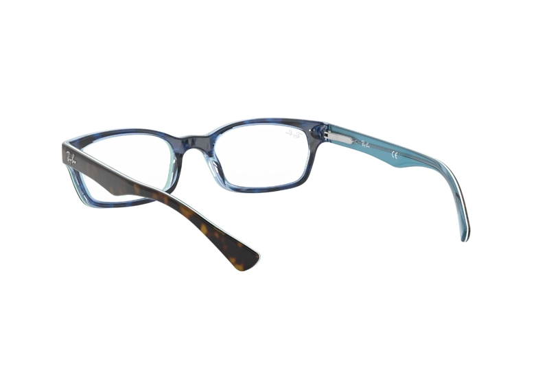 LENTES RAY-BAN ÓPTICOS HAVANA ON TRANSPARENT AZURE ÓPTICAL - 6