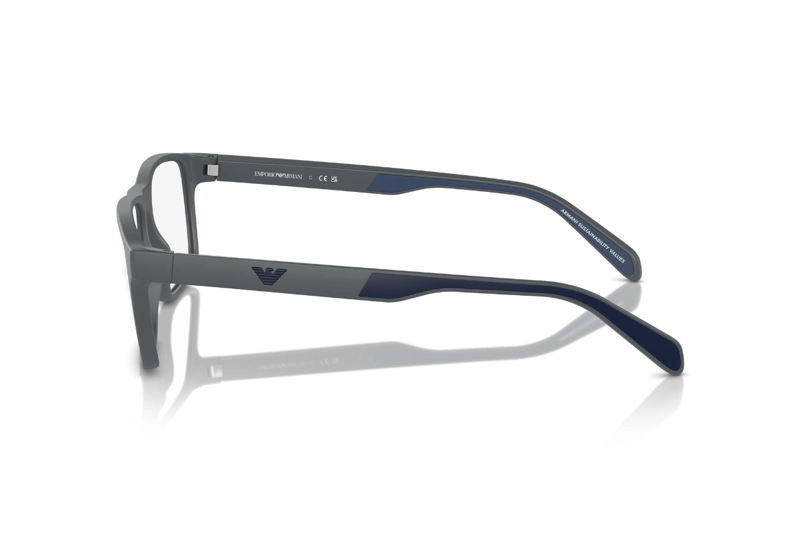 LENTES EMPORIO ARMANI ÓPTICOS GRIS MATE - 3
