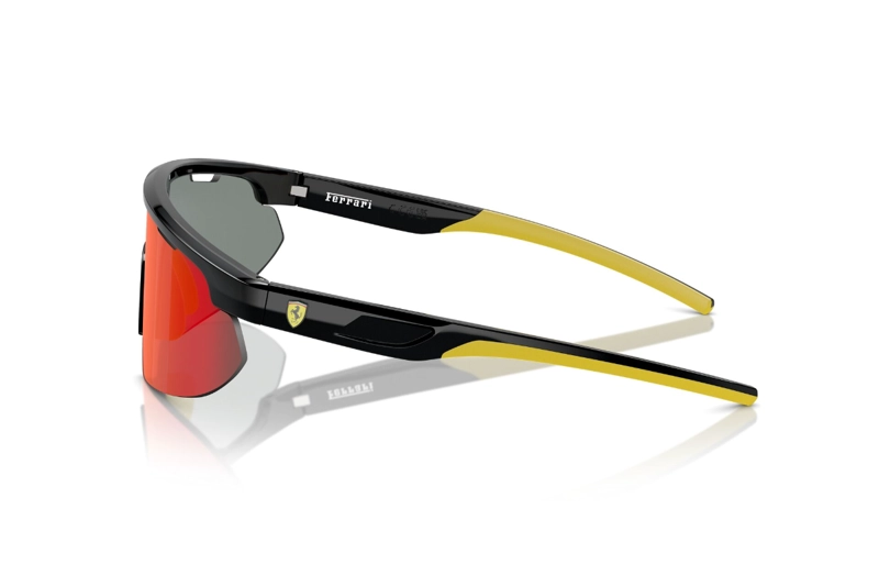 LENTES SOL FERRARI NEGRO ESPEJADOS SCUDERIA - 3