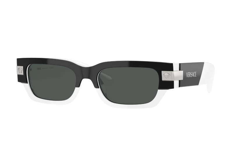 LENTES SOL VERSACE NEGRO Y BLANCO - 1