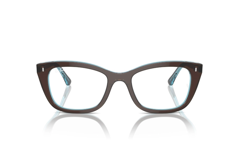 LENTES RAY-BAN ÓPTICOS MARRÓN TRANSPARENTE ÓPTICAL - 1