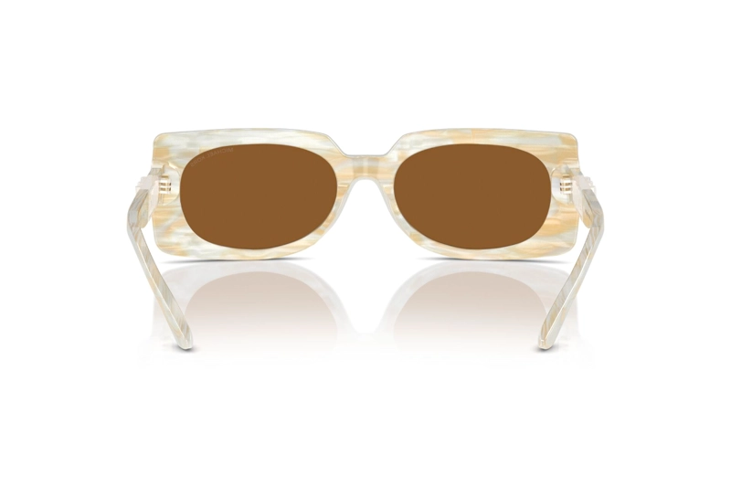 LENTES SOL MICHAEL KORS BORDEAUX BEIGE RAYADO - 4