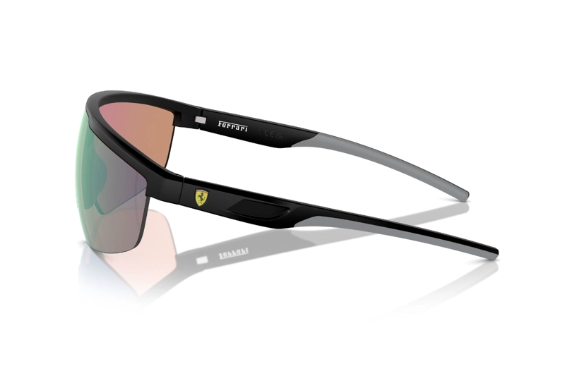 LENTES SOL FERRARI NEGRO MATE ESPEJADOS SCUDERIA - 3
