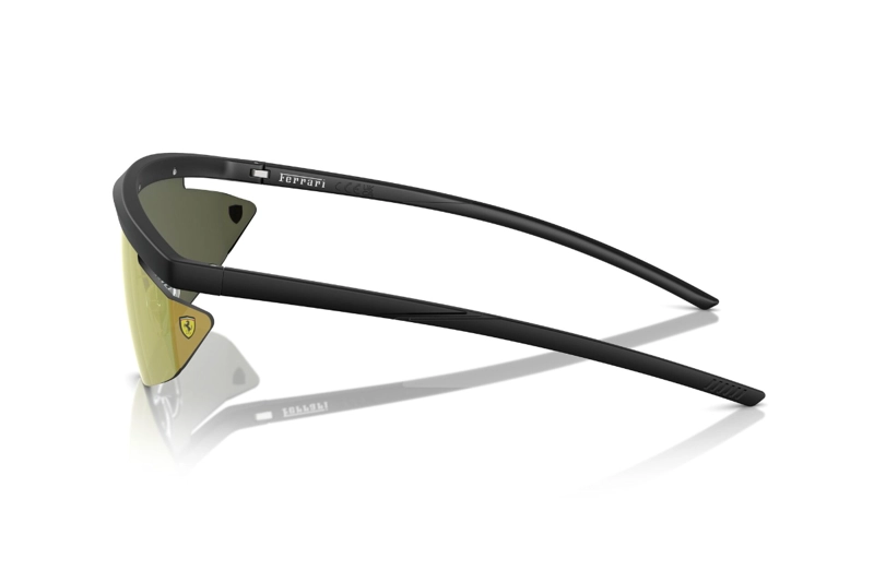 LENTES SOL FERRARI NEGRO MATE ESPEJADOS SCUDERIA - 3