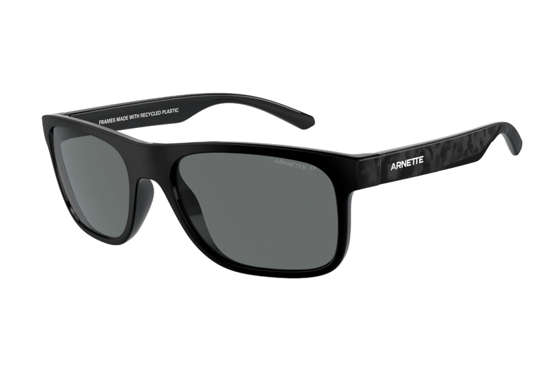 LENTES SOL ARNETTE KHIM NEGRO RECICLADO POLARIZADOS - 2